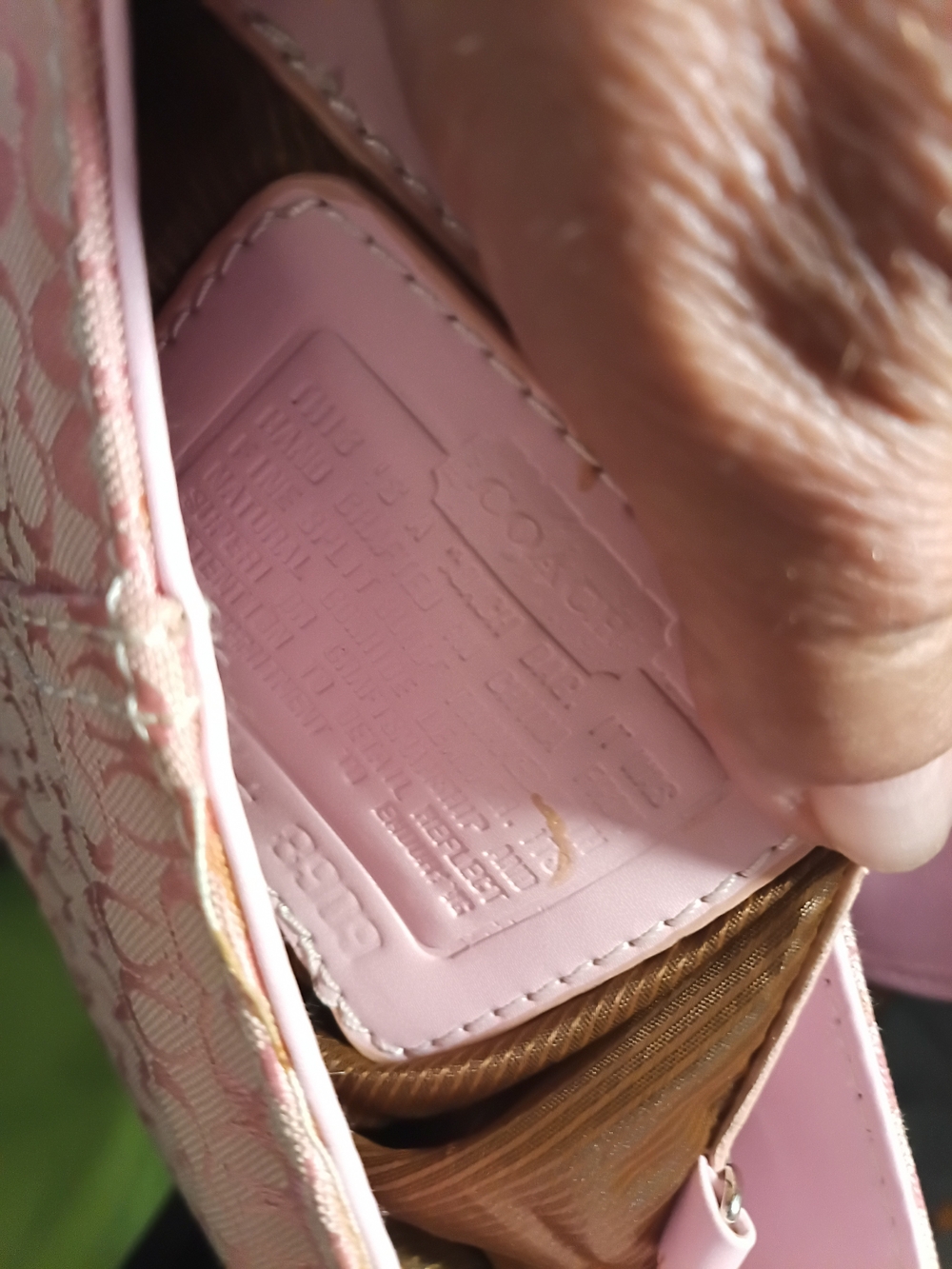 Coach Pink Signature Buckle Shoulder Bag - Picture 2 of 2